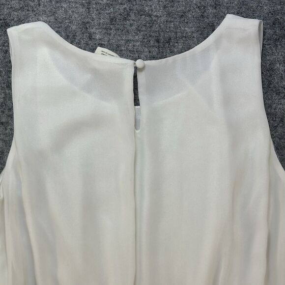 ANTHROPOLOGIE Pins and Needles Dress Women Medium Cream Sparkle Lace Stretch - Picture 11 of 14